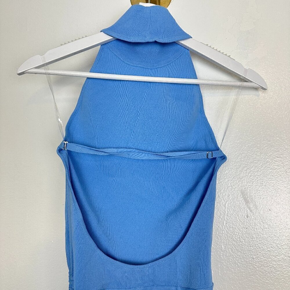 HOUSE OF CB Anura Open Back Halter Minidress in Dutch Canal Size Medium - Picture 11 of 16